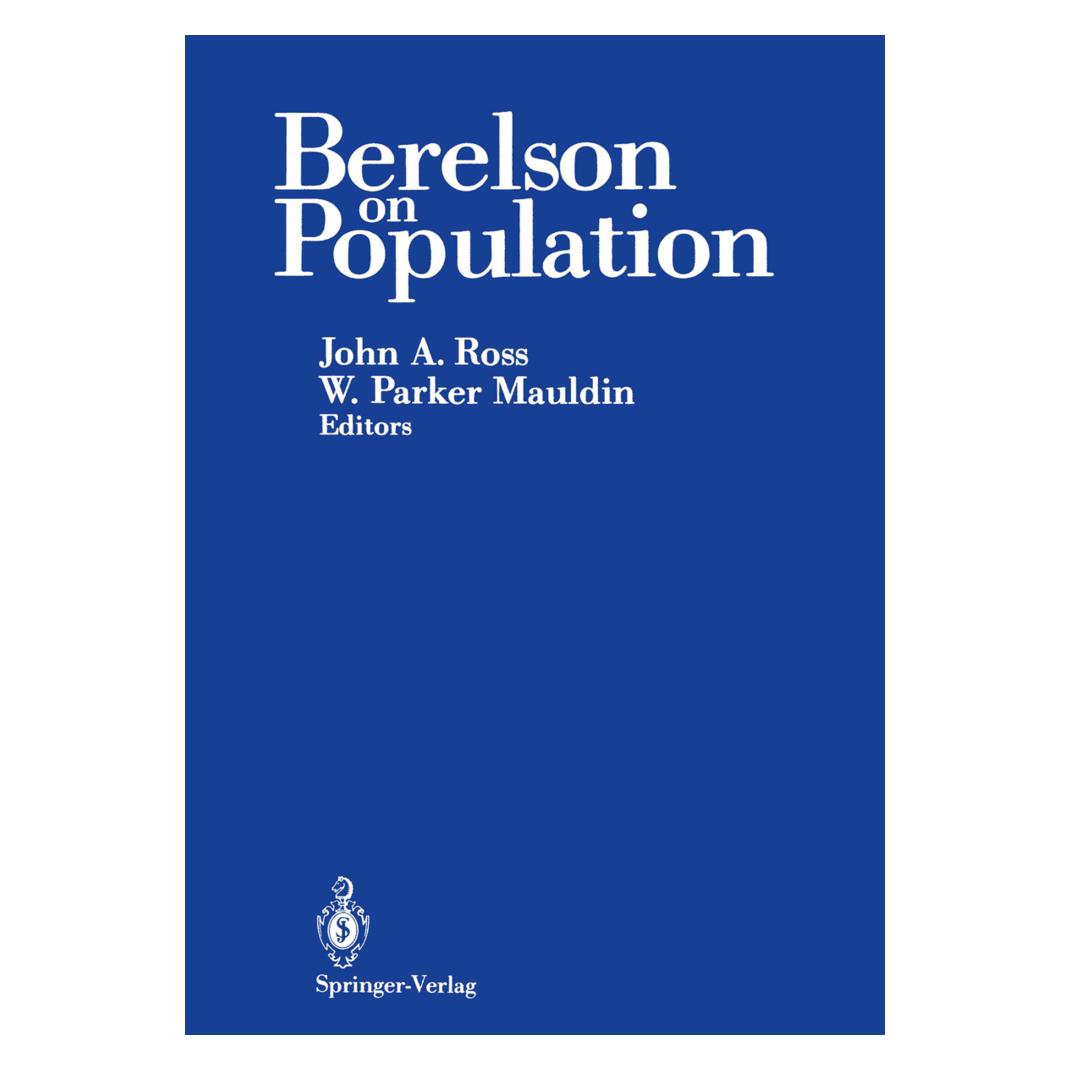 Springer Berelson on Population (Englisch, Softcover, John A. Ross, W. Parker Mauldin) (55492963)