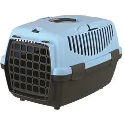 Trixie Transportbox Capri Größe 1 grau/hellblau | Transportbox