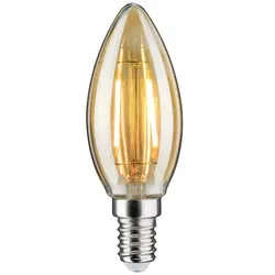 Paulmann LED Filament Kerze, 230V, E14, 4.7W 2500K 430lm, Goldglas klar, nicht dimmbar PAUL-28705