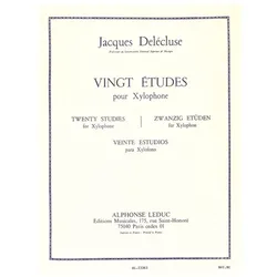 20 etudes pour xylophone (fr/en/dt/sp), Fachbücher von Jacques Delécluse