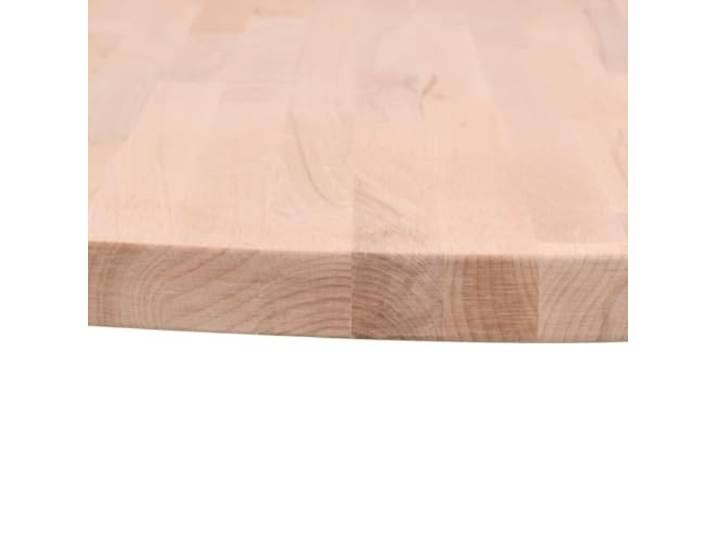 KTHLBRH Runde Tischplatte aus Massivholz Buche 80 x 4 cm Leicht zu reinigende glatte Oberfläche, einzigartige Maserung, ideal für Couchtisch