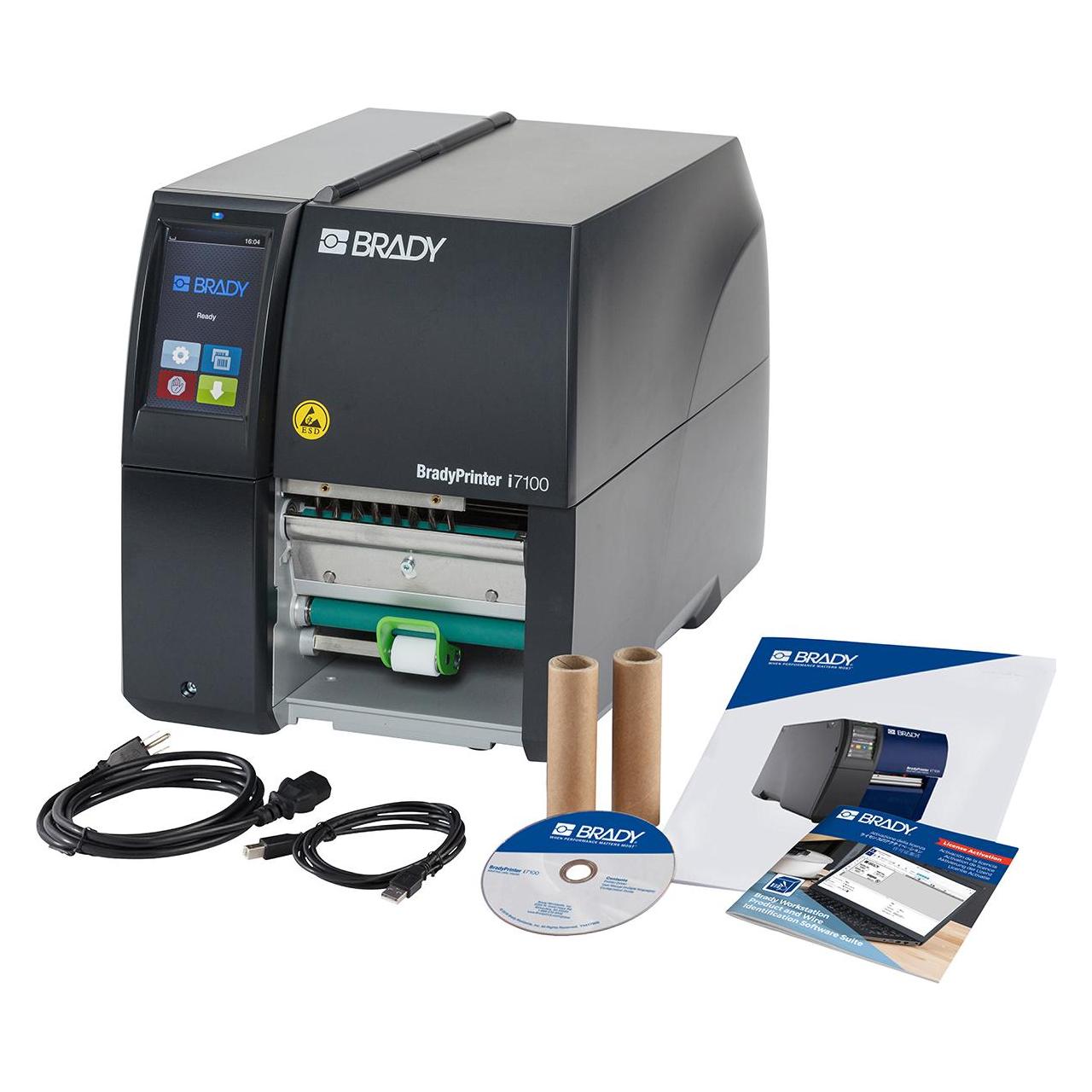 Brady BradyPrinter i7100-600-P-ESD-EU, Thermotransferdrucker, max. Breite 110 mm, 600 dpi, USB, Se (600 dpi) (I7100-600-P-ESD-EU)
