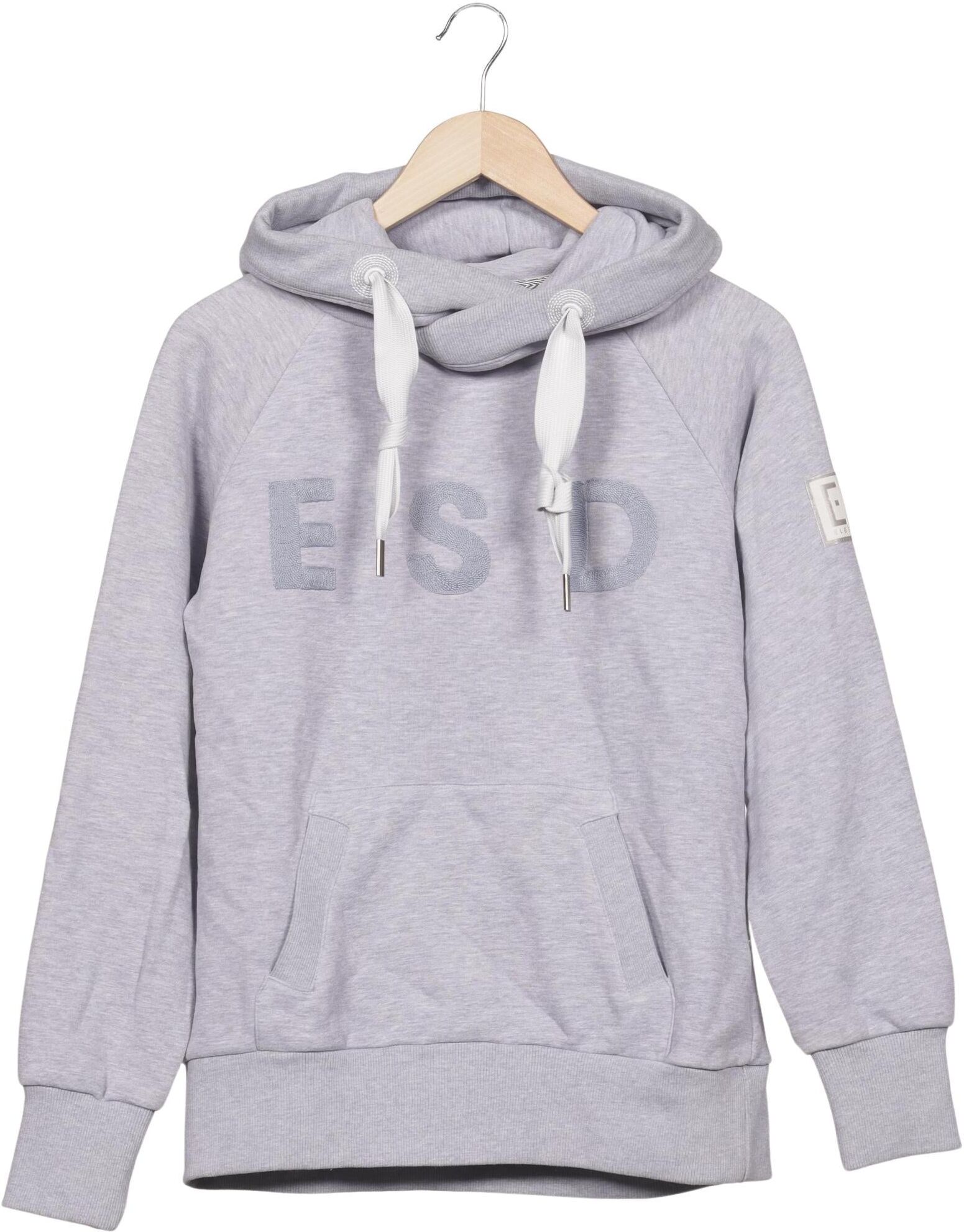 Elbsand Damen Kapuzenpullover, Grau, Gr. M, Synthetik / Baumwolle - Second Hand
