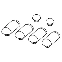 Tece -Ersatzteil TECE-Auflagepuffer komplett (ab 2021), 9820583 9820583