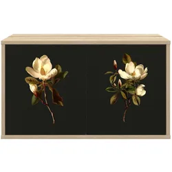 vidaXL, TV Möbel, Labeler (Magnolienmuster) (33 x 69 x 40 cm)