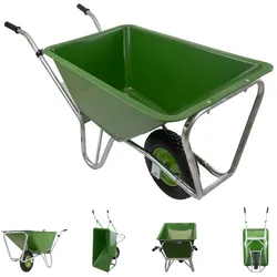 Baumarktplus Hofkarre XL 220 L 300 kg Stahlfelge Luftrad Futterkarre Schubkarre Pferde Hof Stall