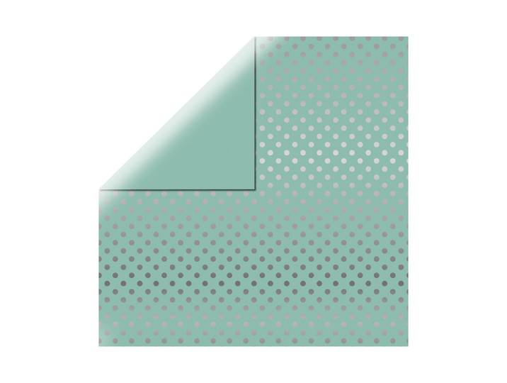 Rayher Scrapbookingpapier Silver Foil Dots 30.5 × 30.5 cm 180 g/m²