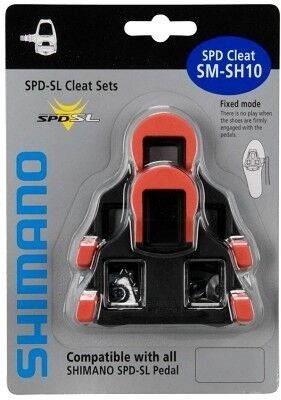SHIMANO Tacchette per pedali bici  SPD SL SM SH-10 rosso fissa