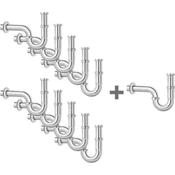 Röhrensiphon-Set bestehend aus 10x D0016407 + 1x Gratis D0016407