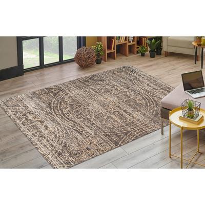 Teppich KAYOOM "Davis 425", beige, B:160cm H:12mm L:230cm, Polyester, Teppiche, Teppich, edles Design, pflegeleicht, neutrale Farben