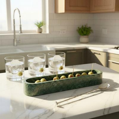 Storied Home Marble Cracker Dish