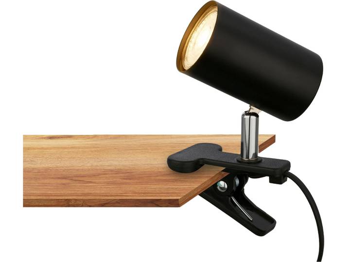 BRILONER LEUCHTEN Schreibtischlampe KLEM Tischlampe , schwarz (weiß, neutral), Leuchten, Schreibtischlampe