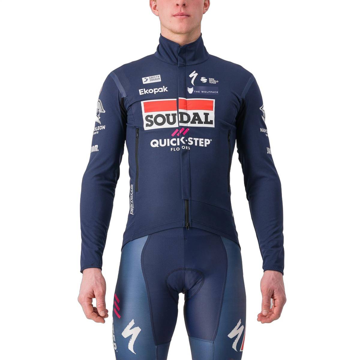 Casaco Castelli Perfetto RoS 2 Azul Belga Soudal Quick-Step, Tamanho M Homem