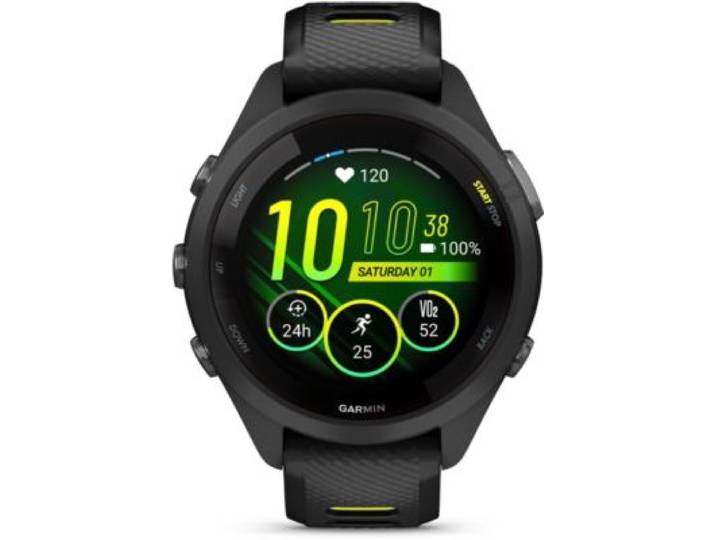 Garmin - Montre Connectée Forerunner 265s Music Noire / Jaune Amoled Gps Live Track