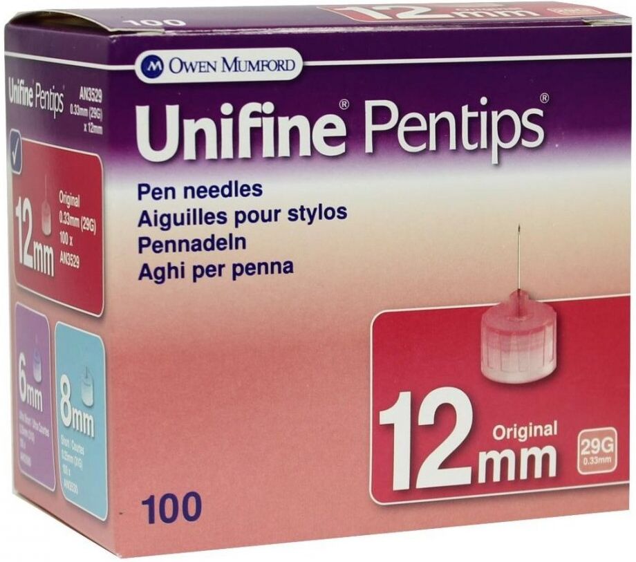 Unifine Pentips 12 mm 29 G Kanüle