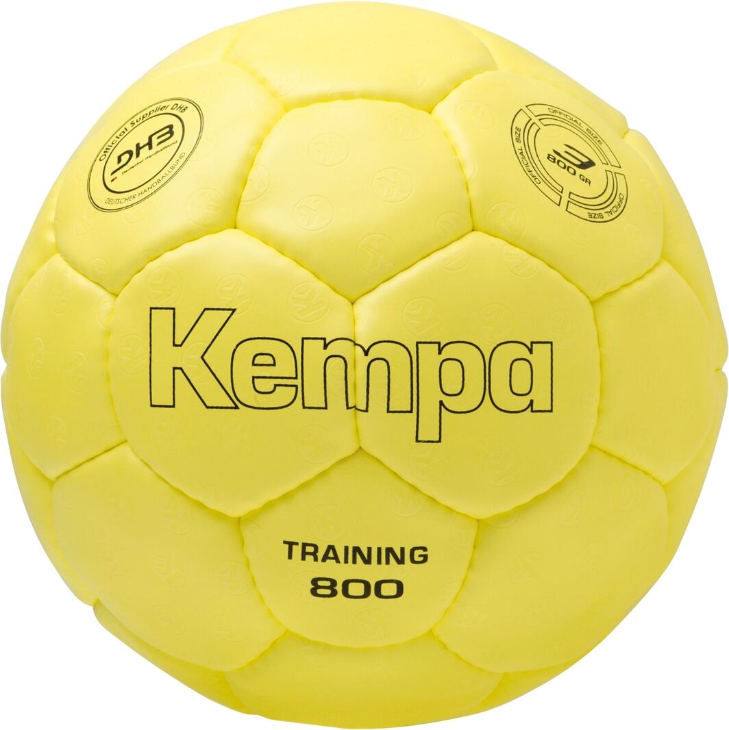 Handball KEMPA "Handball TRAINING 800 GRAMM" Gr. 3, gelb, Bälle, Herren, 3, Handball