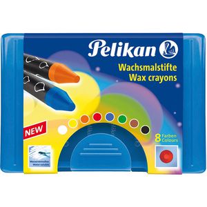 Pelikan Wachsmalstifte 666/8 WL, für Kleinkinder, bruchsicher, 8 Stück