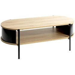 HAKU Möbel, Couchtisch + Beistelltisch, Couchtisch (54 x 100 x 37 cm)