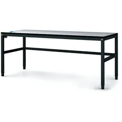 Antistatische ESD-Werkbank, 1800x800x745-985 mm, verstellbarer Fuß