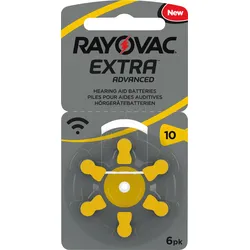 RAYOVAC AID 10 - Hörgerätebatterie, Zink-Luft, 5,8x3,5 mm, Aid 10, 6er-Pack