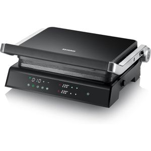 Severin Kontaktgrill KG 2399 Comfort, 1800 W, gerillte antihaftbeschichtete Grillplatten