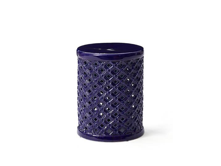Hocker Lian blau, 45 cm