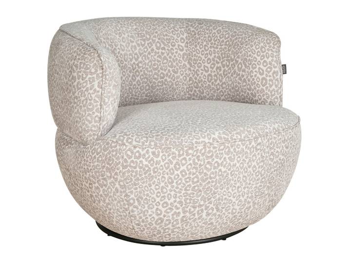 Stylife Sessel, Schwarz, Beige, Metall, 82x68x81 cm, Sitzfläche 360° drehbar, Wohnzimmer, Sessel, Sonstige Sessel