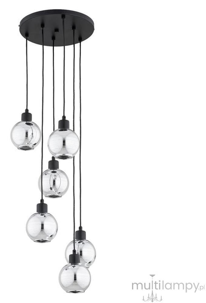 Caruno Hanglamp Lantaarn, zwart, 6x E14 fitting