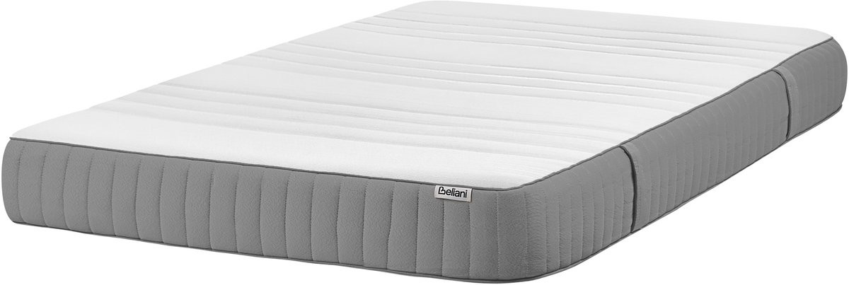 Beliani Whisper Traagschuimmatras hard - Wit - B: 120 cm, L: 200 cm