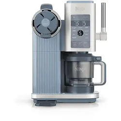 NINJA NC702EU CREAMi Scoop & Swirl 13-in-1 Softeis- und Eismaschine, Eismaschine (800 Watt, Stahlblau)