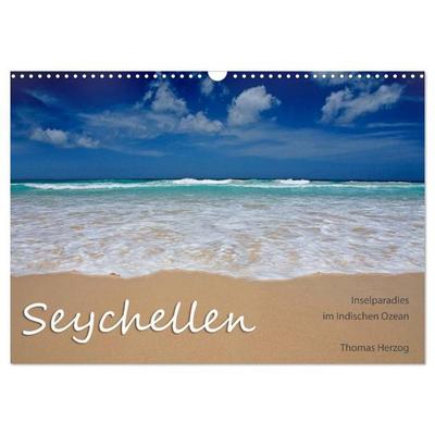Seychellen (Wandkalender 2027 DIN A3 quer), CALVENDO Monatskalender