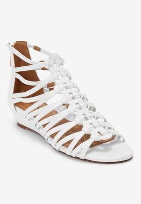 Women's The Helen Sandal by Comfortview in White (Size 7 M)