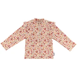 Sterntaler Badeshirt langarm mit UV-Schutz Blumen, natur | mehrfarbig, 62