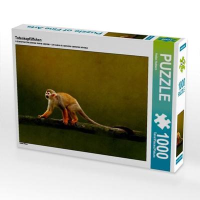 CALVENDO Puzzle Totenkopfäffchen | 1000 Teile Lege-Größe 64x48cm Foto-Puzzle für glückliche Stunden