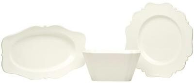 Red Vanilla Pinpoint White 3Pc Hostess Set