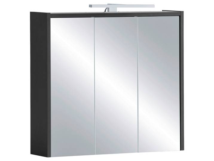 Spiegelschrank Sander Anthrazit/Weiß mit LED