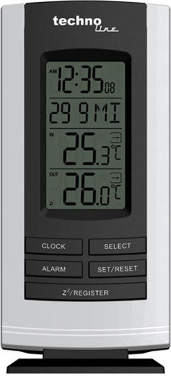 Technoline WS 9180 weerstation in zilver-zwart
