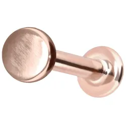 14 Karat Gold Labret mit Innengewinde DISC