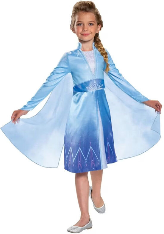 Disguise Déguisement 7-8 ans Elsa Traveling La Reine des Neiges Classique - Jakks Pacific
