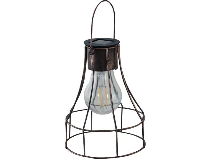 LUXFORM Hängeleuchte Solar-Hängeleuchte - Dortmund - LED , braun (bronze), 1 Stk., Leuchten, Dekorative Pendelleuchte, Hängeleuchte