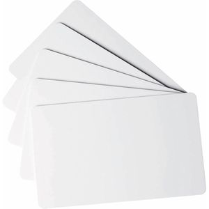 Durable Plastikkarten Duracard Light, blanko, weiß glänzend, CR80 Format, 85,6 x 54 x 0,5mm, 100 Stück