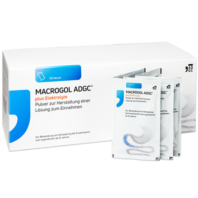 Zentiva Pharma GmbH MACROGOL ADGC plus Elektrolyte Plv.z.H.e.L.z.Einn. 100 St 18084457