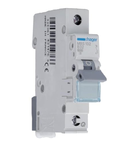 Hager MBS132 B-Type 1P 1 module Circuit Breaker