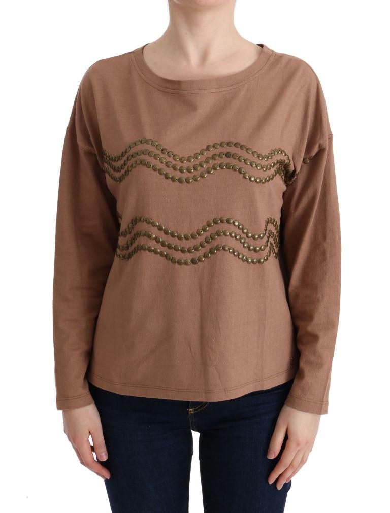 John Galliano Brauner Strickpullover