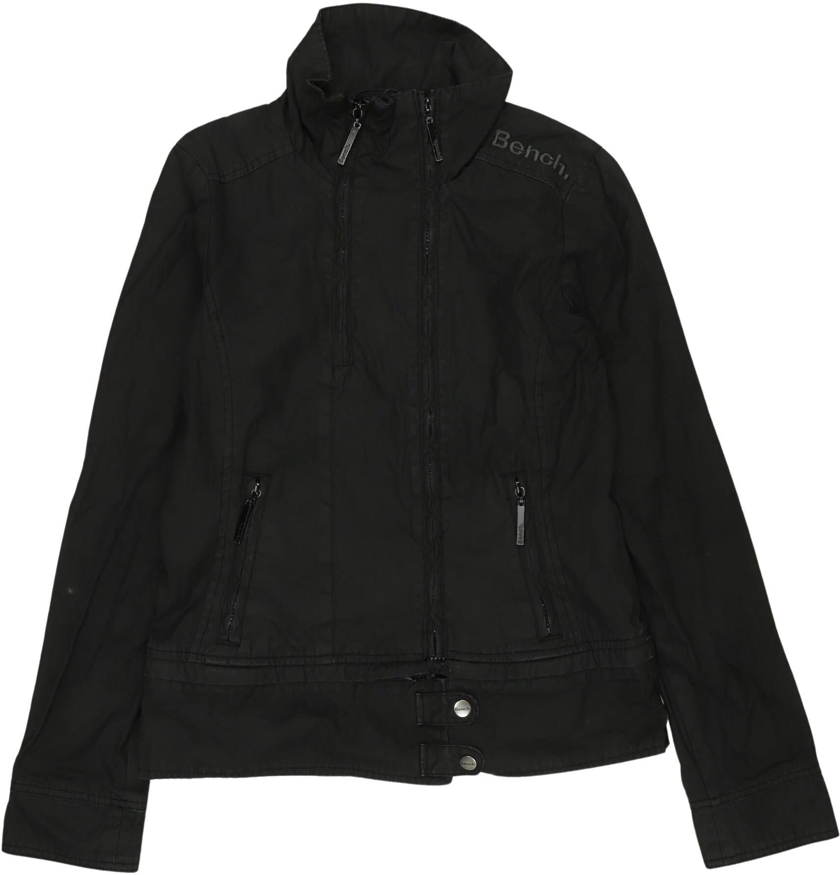 Bench. Jungen Jacke oder Mantel, Schwarz, Gr. S, Baumwolle - Second Hand