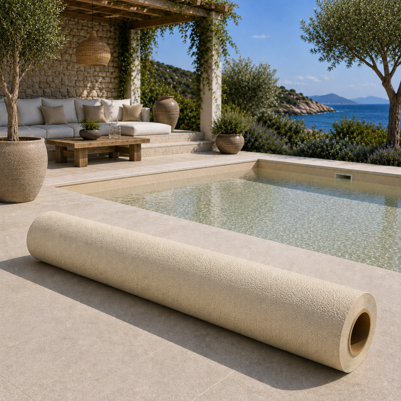 Liner PVC armé 150/100e uni antidérapant Hydroflex