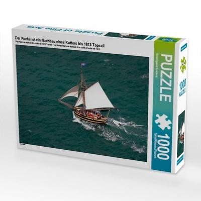 CALVENDO Puzzle Der Fuchs ist ein Nachbau eines Kutters bis 1813 Topsail 1000 Teile Puzzle quer | 1000 Teile Lege-Größe 64 × 48 cm Foto-Puzzle für