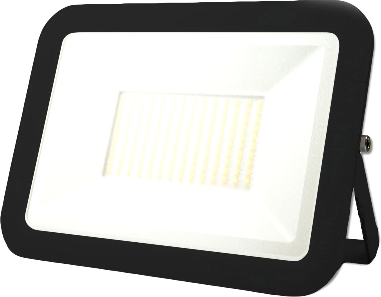 Isoled Led Fluter Pad 100w, Schwarz, Cct 100cm Kabel