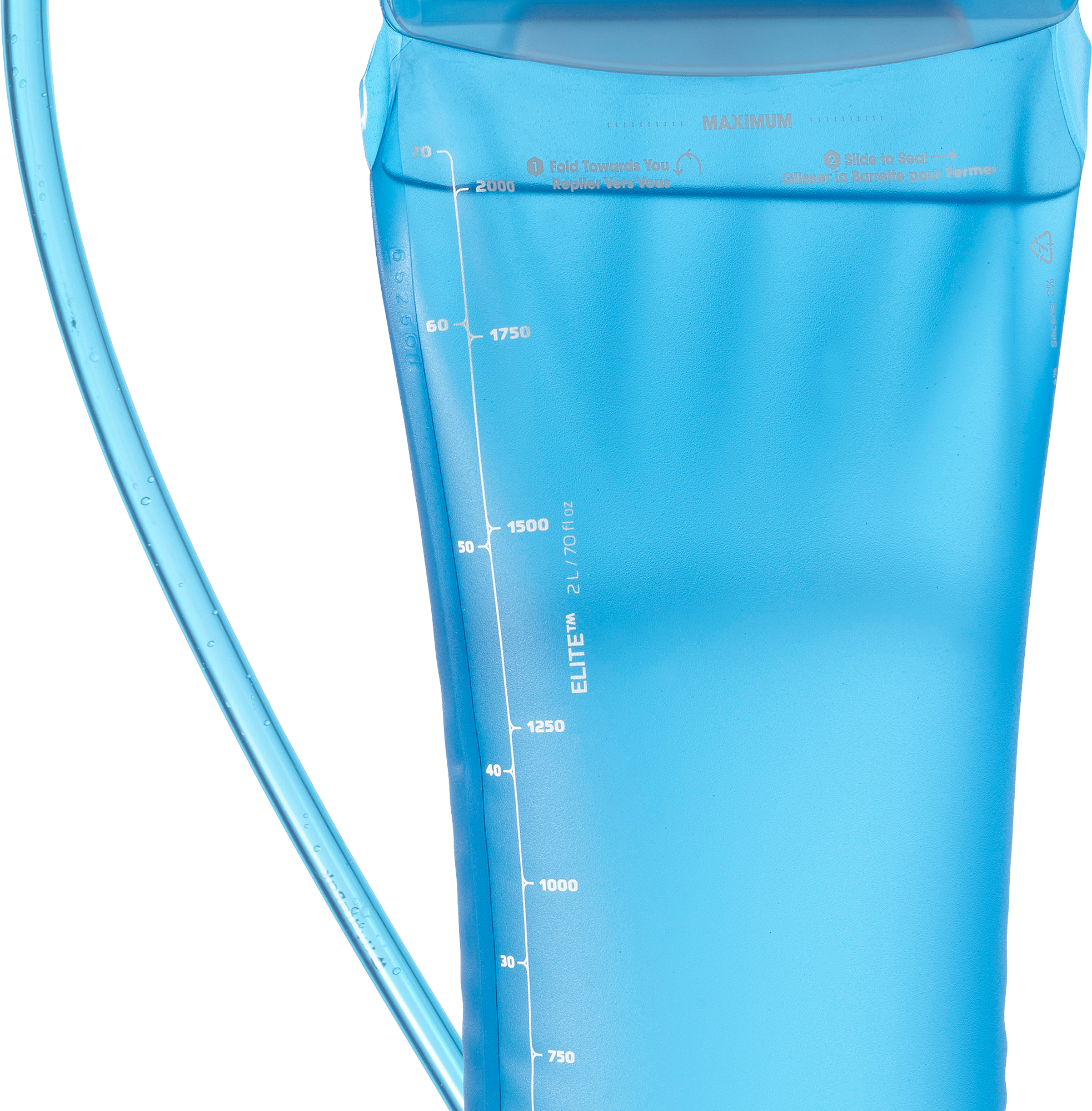 Trinkblase SALOMON "SOFT RESERVOIR 2L", Gr. 2.000ml, blau (clear blau), Kunststoff, Trinkblasen Trinkblase clear blau 2.000ml