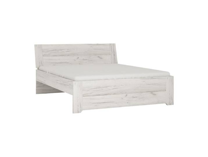 Lomadox Bett AMANTEA-129, Bettgestell, Liegefläche 160x200cm, Craft Eiche weiß